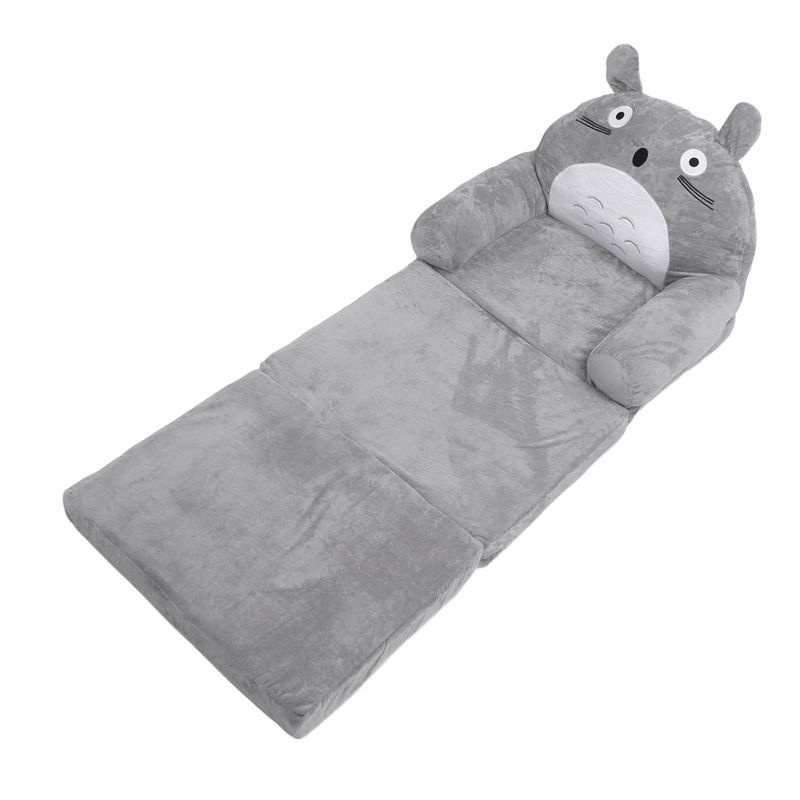 Aimo Faltbares Kindersofa in Grau mit Cartoon-Tier-Design aus Schaumstoff und Textil - Bild 5