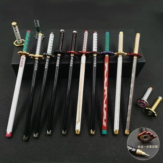 Bandai Japan Anime Dämon Gelstift mit 0,5mm schwarzer Tinte und Stifthalter in Multicolour - Bild 1
