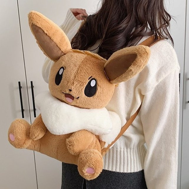 Keeppley Pokémon Eevee Pikachu Charmander Snorlax Plüschtiere Rucksack - Bild 1