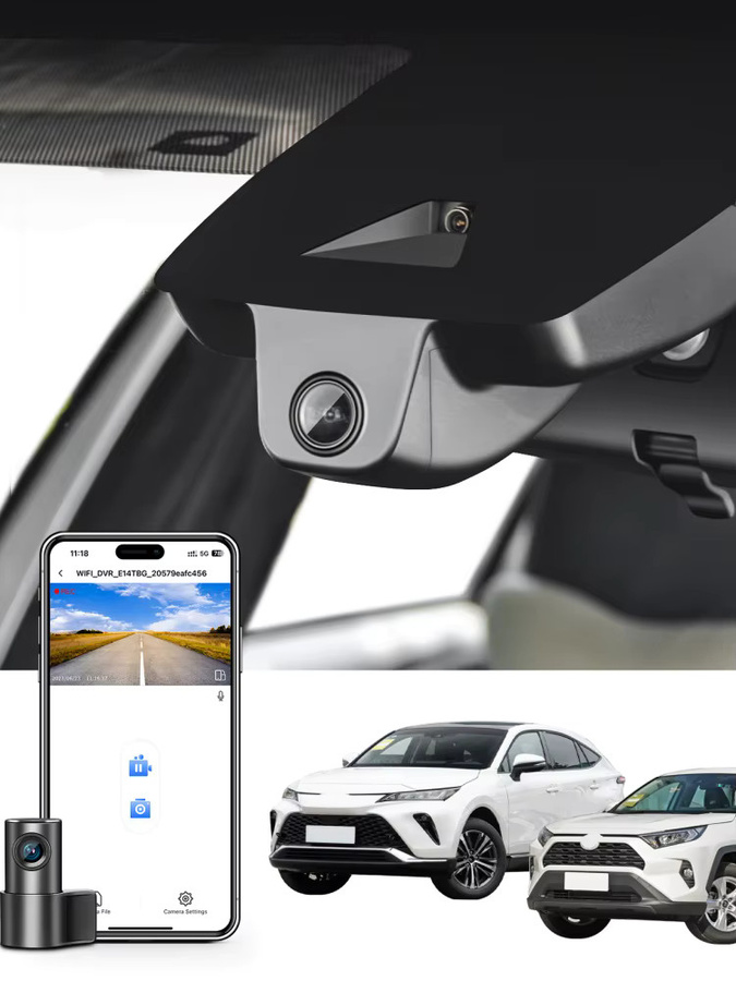 Mangoal 4K Dashcam für Toyota RAV4 & RAV4 Hybrid 2019-2025 Modell A/B in Schwarz mit GPS, Wi-Fi und App-Steuerung sowie Nachtsicht - Bild 5