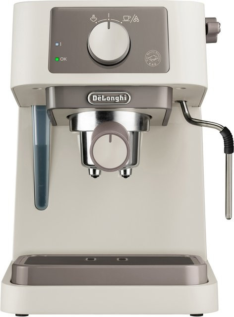 DeLonghi Stilosa Pump Espresso EC235.CR Siebträger-Maschine in Beige mit 1100W, Dampflanze, Tassenwärmer und herausnehmbarem Wassertank - Bild 1