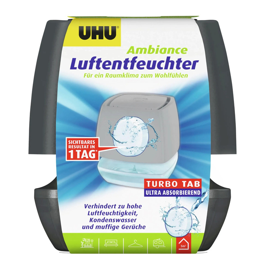 UHU Luftentfeuchter-Container Ambiance Turbo Tab in Anthrazit - Bild 2