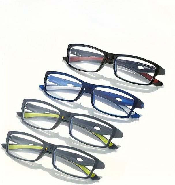 BMAD Lesebrille, Vollrand, Rechteckform, Kunststoff, Unisex - Bild 1