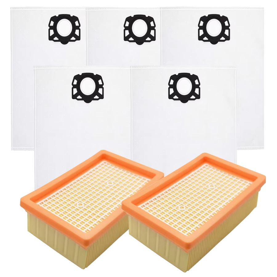 Karcher Staubbeutel und HEPA-Filter Set in Weiß für WD7 WD6 WD5 WD4 MV4 MV5 MV6 WD4000 WD4200 WD5800 SW5100 SE6100 Staubsauger 2.863-006.0 - Bild 2