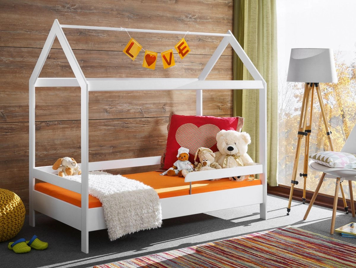 Kinderbett Cave aus Kiefernholz in Weiß, B/T/H: 164 x 145 x 89 cm - Bild 2