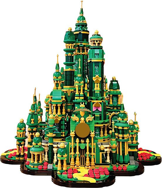 GOBRICKS Magische Hexe Smaragd Stadt Zauberer Palast, Bausteine, Fantasy - Bild 1