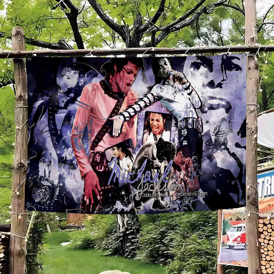 Beast Kingdom Michael Jackson Werbeflagge aus Textil in Multicolour, Rechteckig, Breite: 70 cm, Höhe: 50 cm - Bild 2