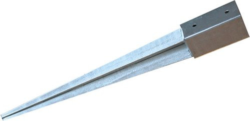 GECCO Einschlag-Bodenhülse aus Stahl in Silber, Breite: 9,18 cm, Länge: 90 cm - Bild 1