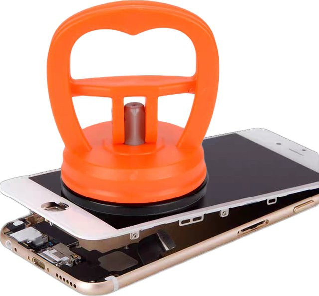 DOLANBIA Universal-Saugnapf in Schwarz, 5,5 cm Reparaturwerkzeug für LCD-Bildschirme von Mobiltelefonen, iPhone und iPad sowie für das Auto, konkave Form - Bild 1