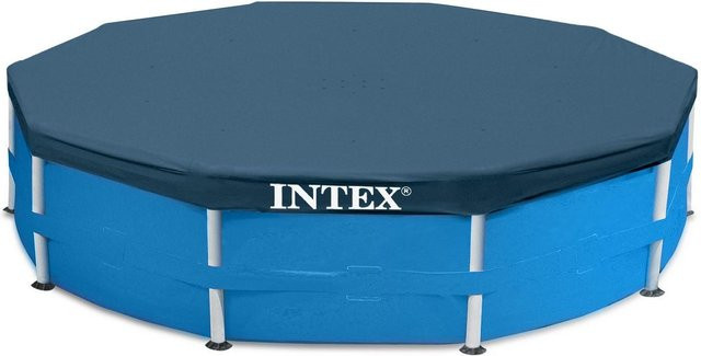 Intex Poolabdeckung für Frame Pool, Blau, Durchmesser: 366 cm - Bild 1