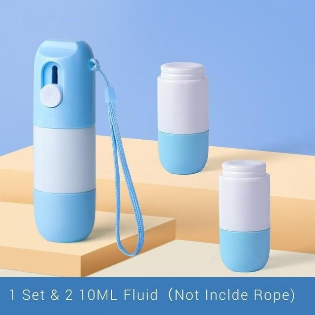 2-in-1 Thermopapier-Radiergummi und Korrekturflüssigkeit mit Auspackmesser zum Schutz deiner Privatsphäre und zum Entfernen von Daten auf Thermopapier, Blau - Bild 1