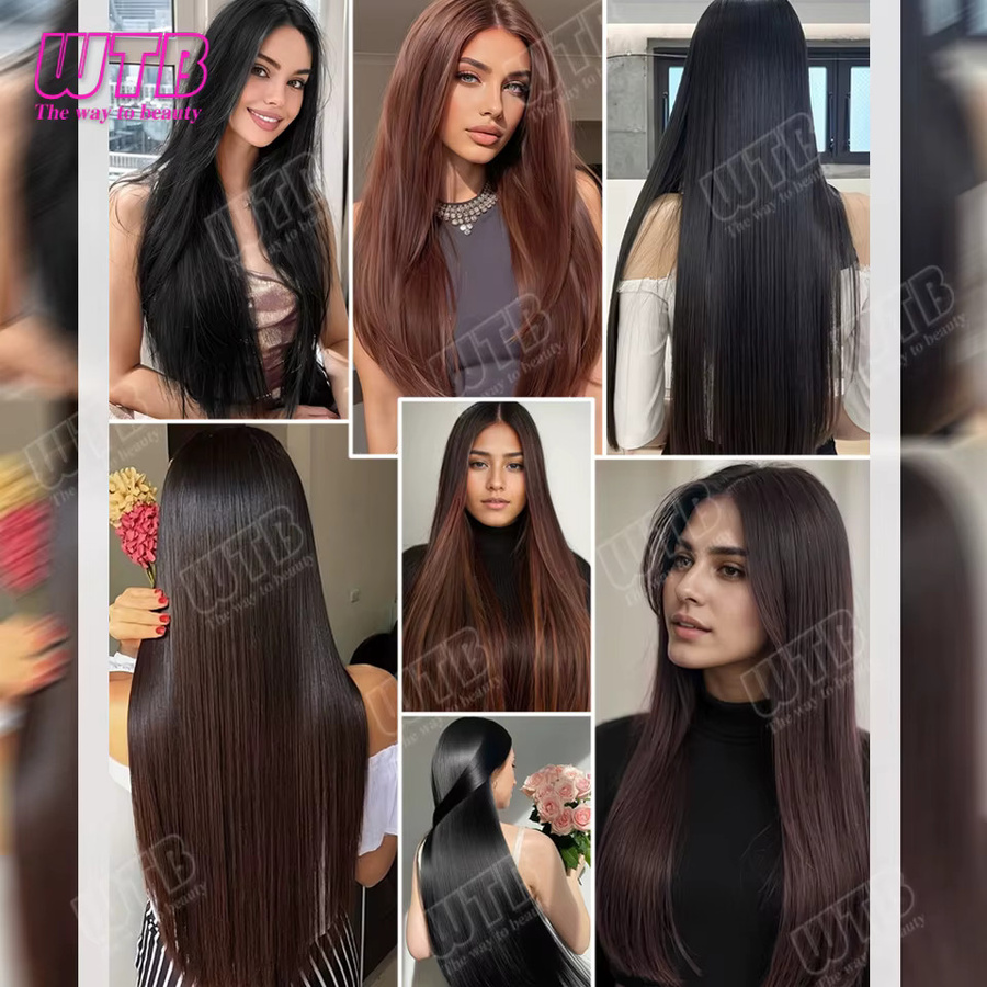 WTB Haarverlängerungen, synthetisch, V-förmig, BB-Clip, Damen - Bild 5