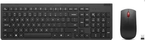 Lenovo Essential Wireless Combo Gen 2 Tastatur-und-Maus-Set, kabellos 2,4 GHz, USB-A, Membran, QWERTZ Deutsch, Schwarz - Bild 1