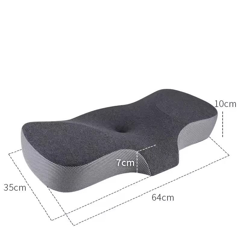 HEHUAI HT Ergonomisches Butterfly Memory Foam Nackenkissen in Blau - Bild 4