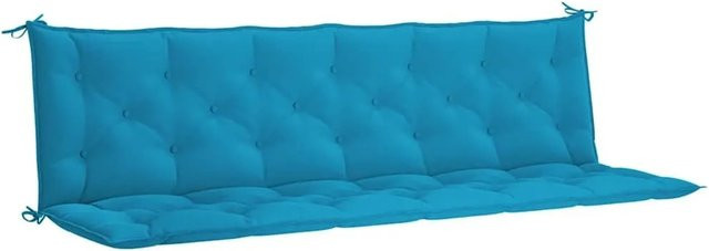 vidaXL Gartenbank-Auflage Hellblau aus wasserabweisendem Polyester mit B/T: 200 x 50 cm und Rückenlehne 50 x 7 cm - Bild 1