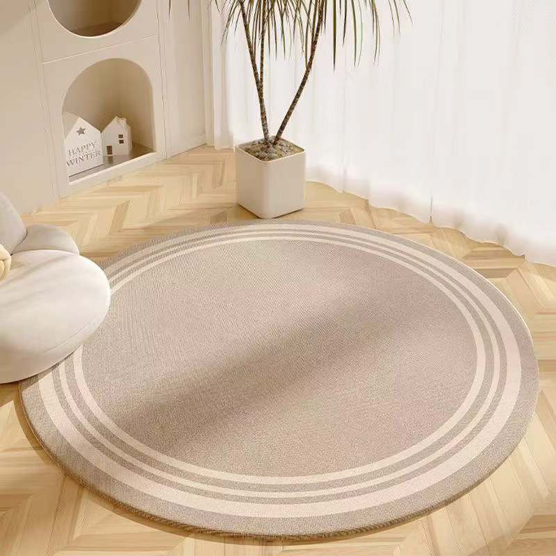 VIKAMA Wabi-Sabi runder Teppich, schmutzabweisend und rutschfest für Wohnzimmer und Schlafzimmer - Bild 1