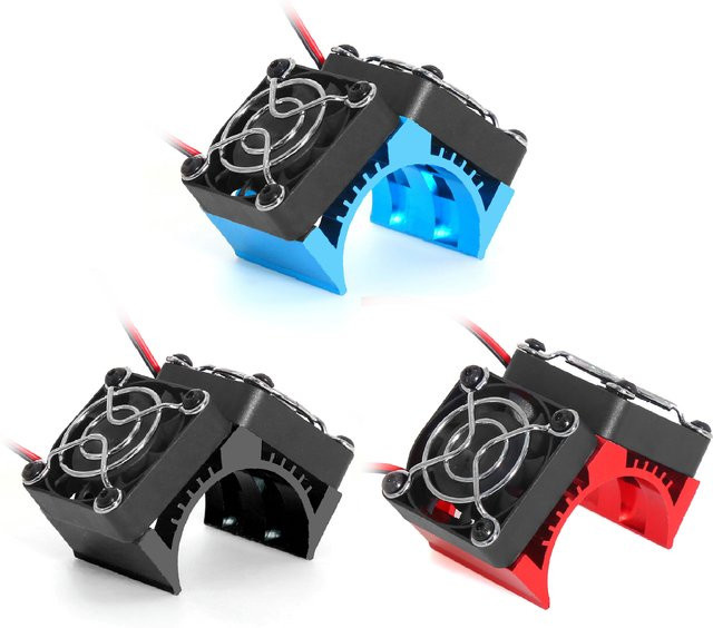 RS Roter Spinnen Motor Kühlkörper Doppelventilator, Metall, Zubehör - Bild 1