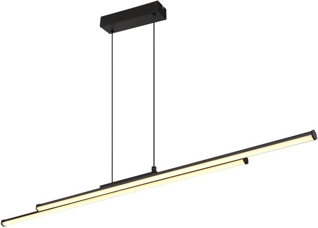GLOBO LED-Hängeleuchte KIRINA in Schwarz, modernes hexagonales Design aus Metall und Kunststoff, B/H/T: 6 x 120 x 110 cm - Bild 1