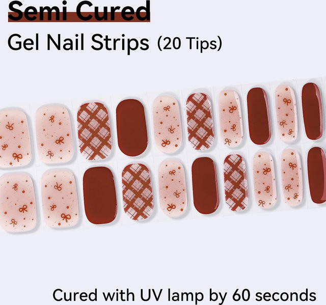 Arte Clavo Gel-Nagelstreifen, glitzernd, 20 Stück - Bild 1