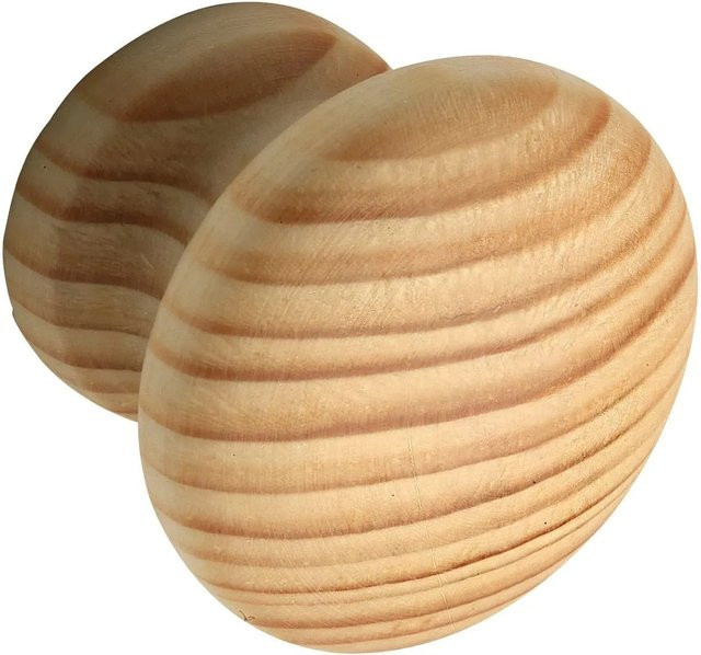 Alles im Griff Möbelknopf Anu aus Fichte in Beige, Durchmesser: 3,5 cm, Tiefe: 2,8 cm - Bild 1