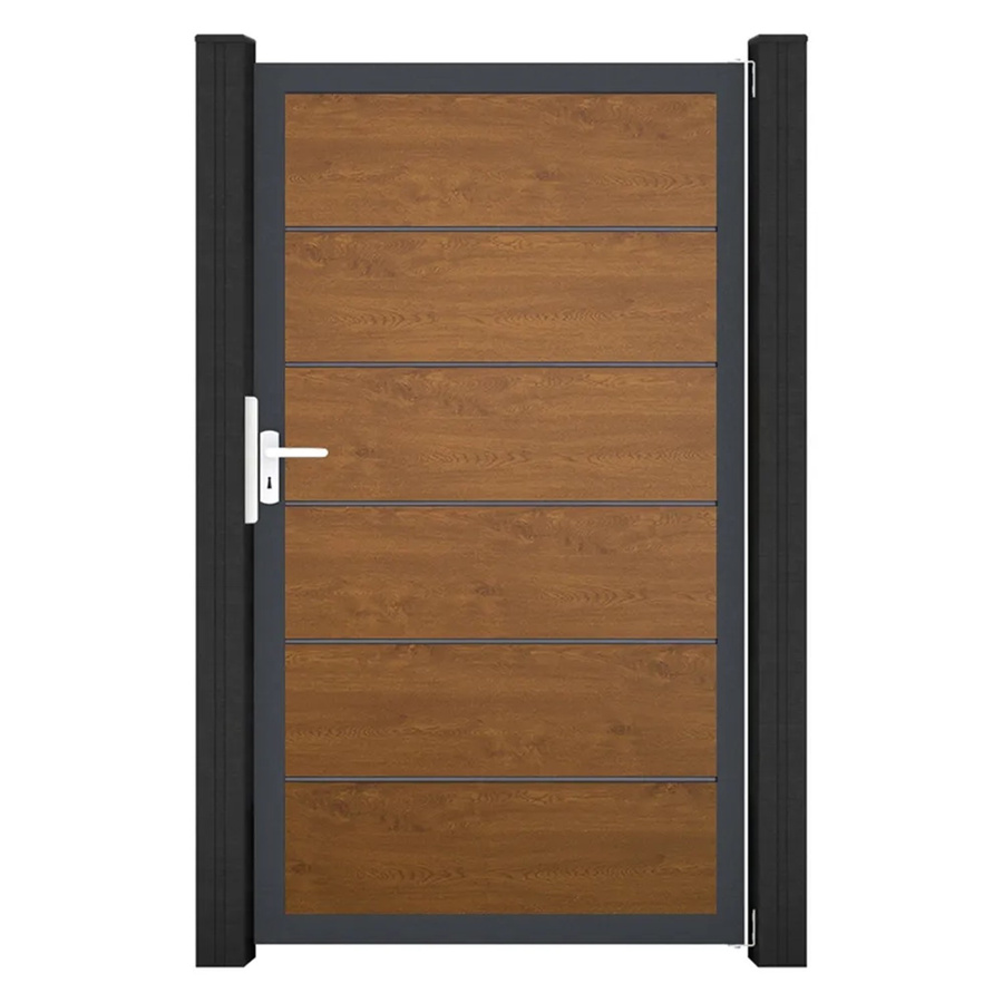 GroJa Tor 1-flg. Basicline Premium in Golden Oak, B: 100 cm, H: 180 cm - Bild 2