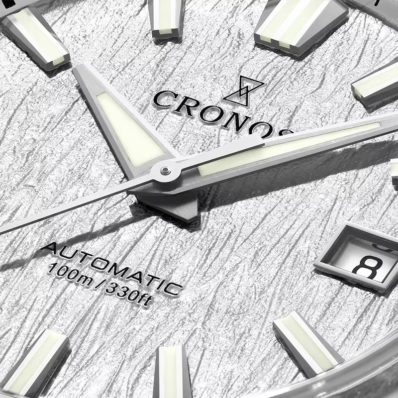 Cronos Armbanduhr Automatik, Edelstahl, 39 mm, Herren - Bild 4