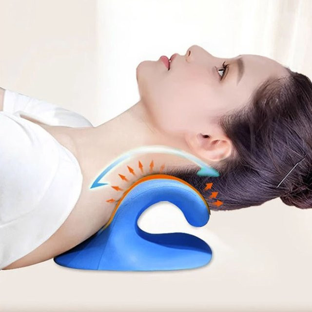 CAMMUO Massagekissen für die Halswirbelsäule, U-förmig, Purple, Unisex - Bild 1