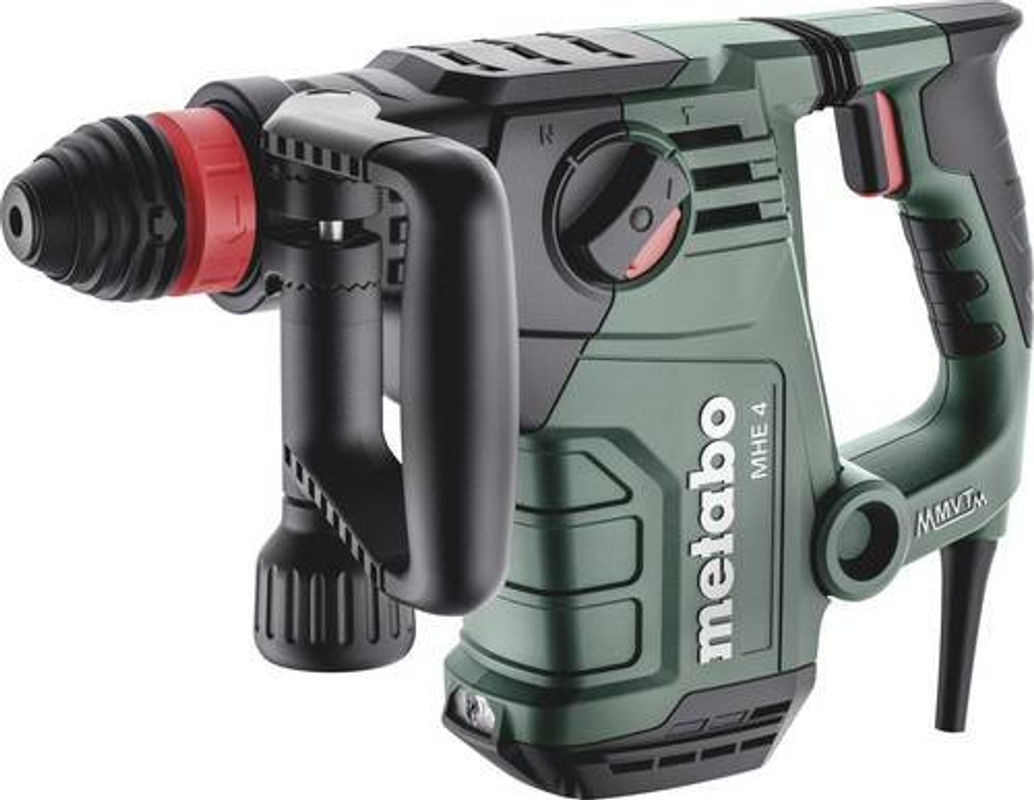 Metabo MHE 4 SDS-Plus-Meißelhammer 1050W in Grün mit Zubehör und Koffer - Bild 2