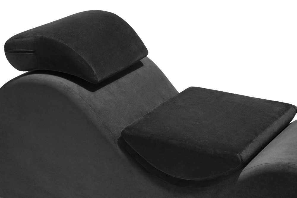 Liberator Esse Lounger Liebesmöbel in Schwarz mit verstellbarer Kopfstütze und ergonomischer Form - Bild 4