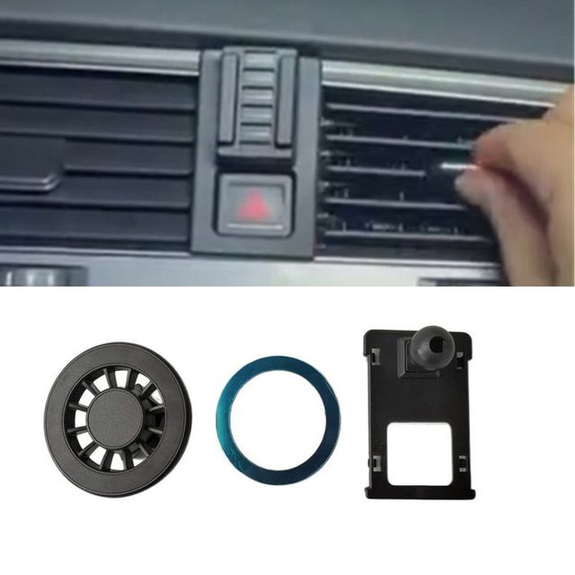Magnetische Smartphone-Halterung aus ABS-Kunststoff für Volkswagen VW Golf 7 (2014-2020) in Schwarz - Bild 1