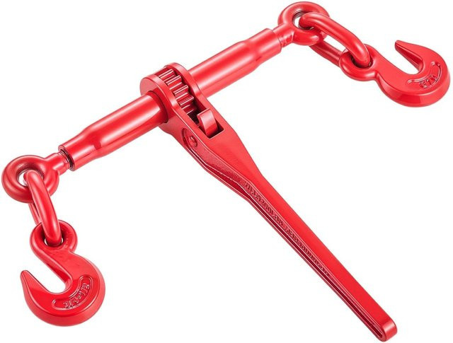 MB Ratsche-Spanngurte mit G70-Haken in Rot für Ladungssicherung und Transport, Tragkraft 9215 LBS - Bild 1