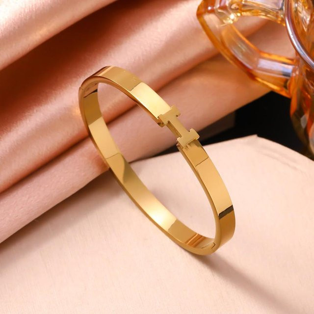 Global Finds Edelstahlarmband, 18 Karat Gold, Diamant, Damen - Bild 1