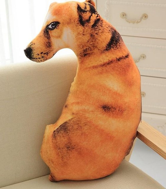 Wucifang Bags 3D Samojede Husky Plüschtier, Kuscheltierkissen, 50cm - Bild 1