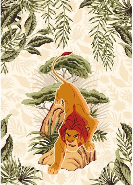 Komar Vlies Fototapete Lion King Long Live The King Mehrfarbig - Bild 1