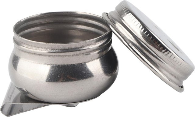 KaiSai Doppel-Tauchbecher aus Edelstahl in Silber für Ölmalerei und Zeichnen F-332 - Bild 1