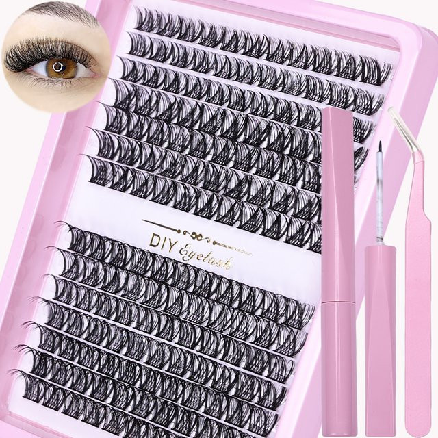 JIEFUXIN DIY-Verlängerungsset für Wimpern, Black, Unisex - Bild 1