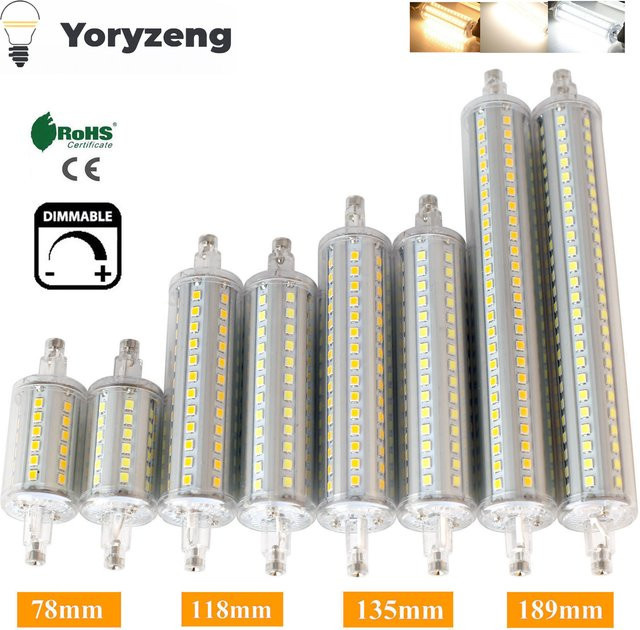 YORYZENG R7S LED Maisbirne dimmbar, Cool White, 4000 Lumen, AC220V-240V - Bild 1