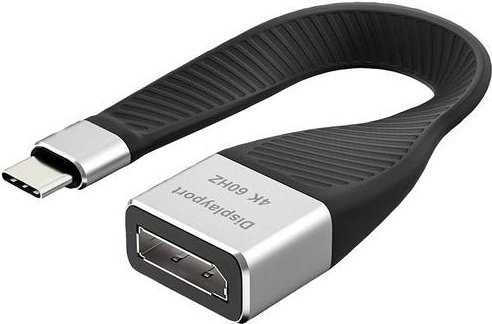 Roline USB-C auf DisplayPort Adapter in Schwarz, Länge: 0,13 m - Bild 1
