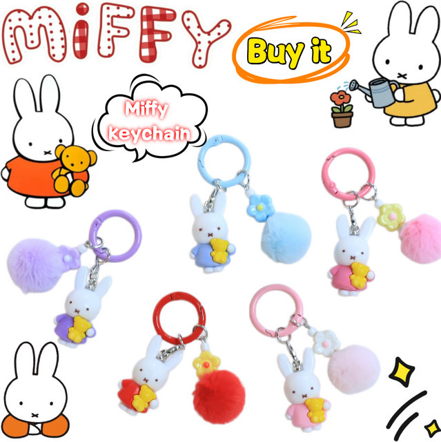Miffy Schlüsselanhänger, Farbige Puppe, Unisex - Bild 1