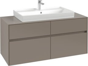 V&B Waschtischunterschrank Collaro in Cashmere Grey Matt mit mittiger Waschtischplatzierung, B/T/H: 120 x 54,8 x 50 cm - Bild 1