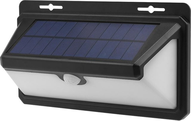 TOMTOP JMS Solar-Sensor-Wandleuchten mit 97 LEDs, wasserdichte Außenleuchten mit PIR-Bewegungssensor und Dämmerungssensor, schwarze LED-Nachtlichter für Garten und Terrasse - Bild 1