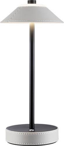 Paulmann Pellini 71174 Akku-Tischlampe mit LED, dimmbar, Lederlook, Beige/Schwarz - Bild 1