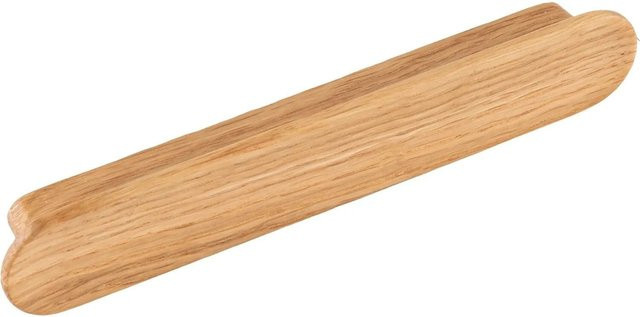 Furnipart Holzgriff Tuba La in Eiche Lackiert Braun mit Breite: 15,6 cm und Lochabstand: 12,8 cm - Bild 1