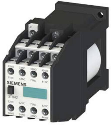 Siemens Hilfsschütz 80E, 8NO, DC-Betrieb, DC24V, grau, 3TH42800BB4 - Bild 1
