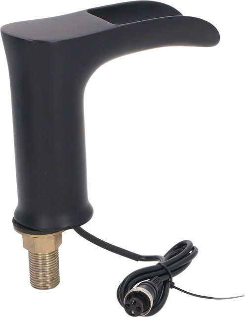 Aimo Berührungsloser Sensor-Wasserhahn aus Messing in Matt Schwarz für Waschbecken und Bad - Bild 1