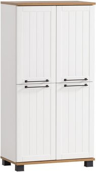 Schildmeyer Highboard Jelda in Weiß, B/H/T: 32,6 x 116,9 x 59,8 cm - Bild 1