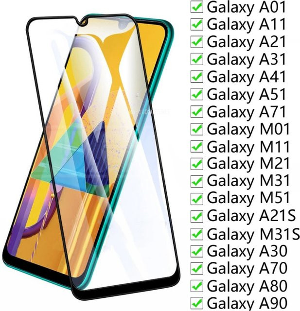 3er Set Schutzglas für Samsung Galaxy A11 A21s A30 A31 A41 A51 A71 M01 M11 M21 M31 M51 A70 A80 A90 in Transparent - Bild 1