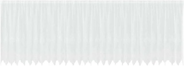 vidaXL Spitzenvorhang aus Polyester in Weiß, transparent und modern, Breite: 750 cm, Höhe: 180 cm - Bild 1