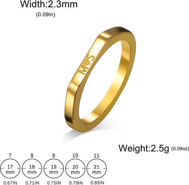 Siegelring Edelstahl, Gold, Unisex - Bild 1
