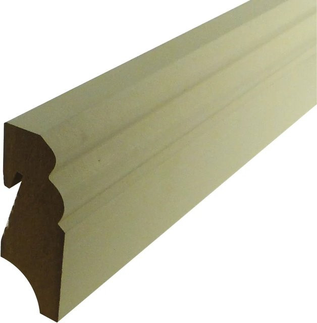 Döllken Profiles Sockelleiste Classic aus MDF in Weiß, Höhe: 5,8 cm, Tiefe: 1,8 cm, Länge: 240 cm - Bild 1